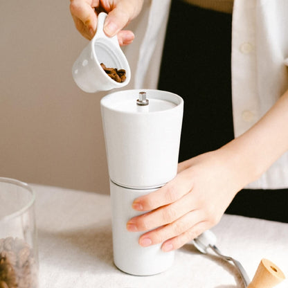 Hario Ceramic Coffee Grinder 30G White Arita Ware Japan S-Ccg-2-W