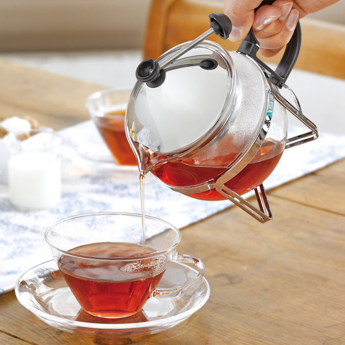 Hario Chan-4Sv Silver 4-Person Teapot