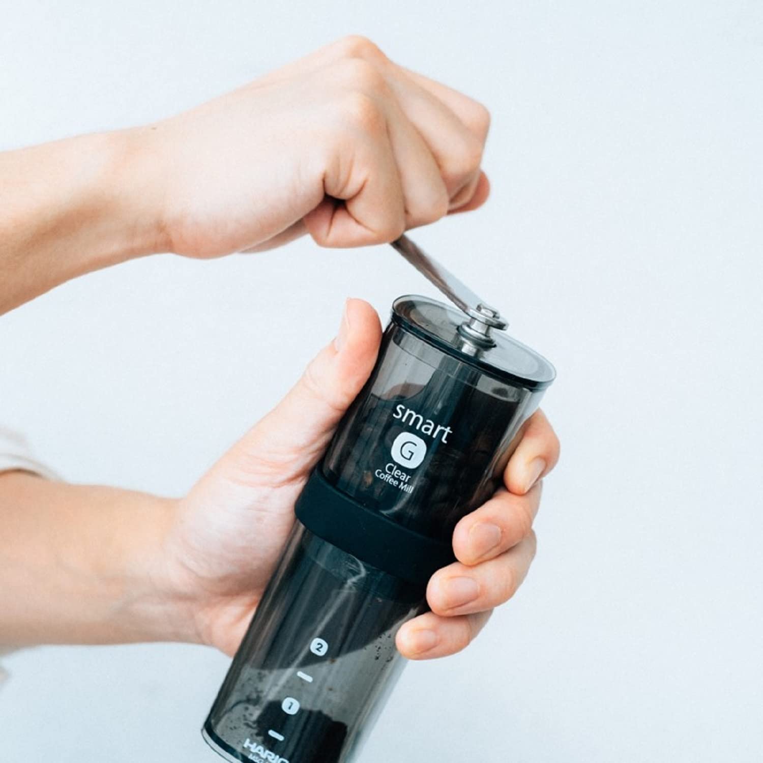 Hario Coffee Mill Smart G Clear - Japan - Msg-2-T