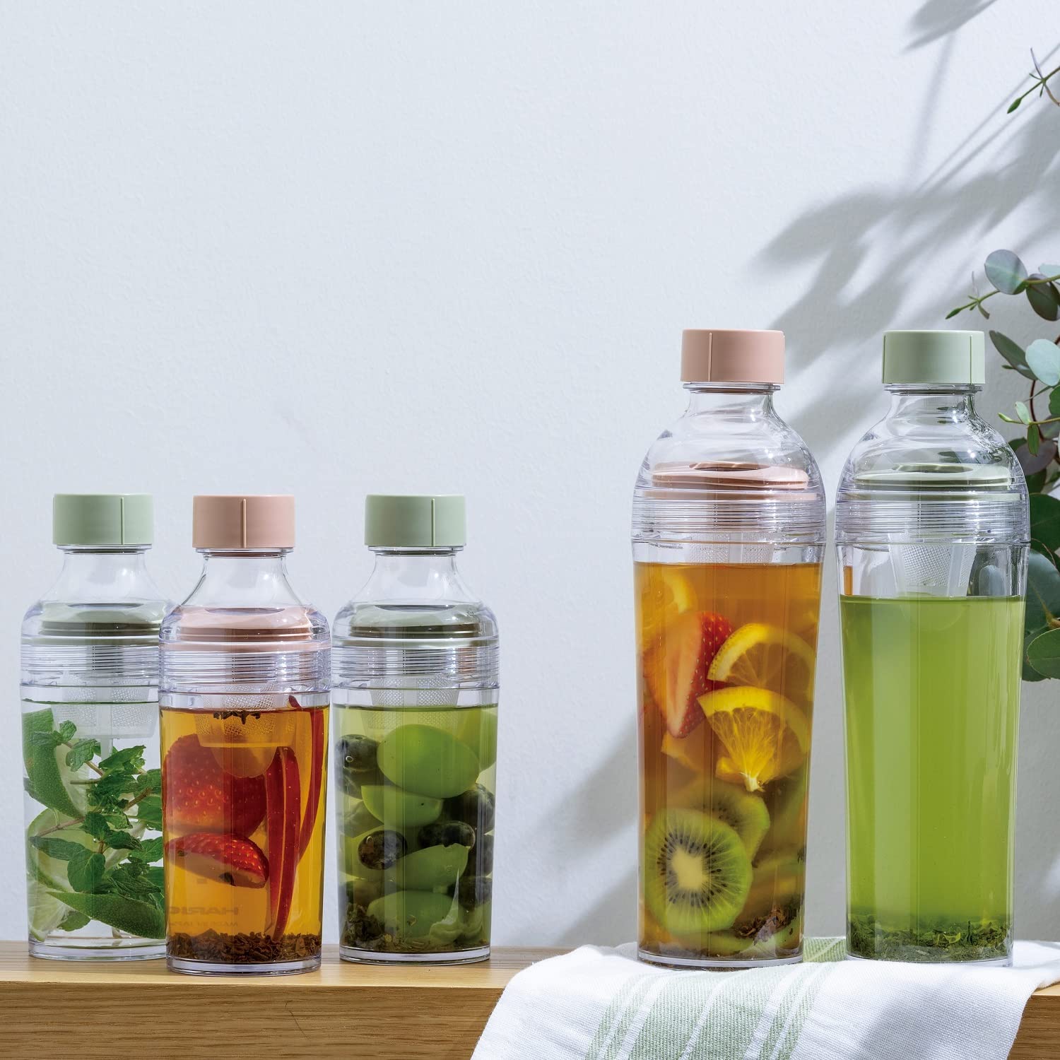 Hario FIBP-40-SG 400ml Smoky Green Resin Bottle