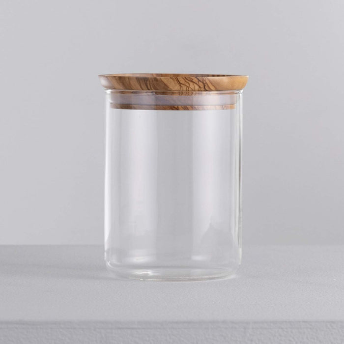 Hario 800Ml Olive Wood Canister Made In Japan - S-Gcn-200-Ov