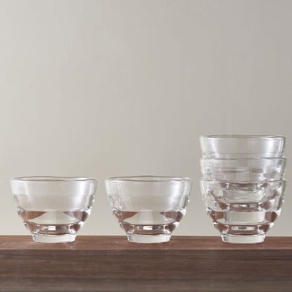 Hario Japan Glass Cup Set 5 170Ml Microwave/Oven/Dishwasher Safe Hu-3012