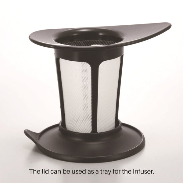 Hario Heat Resistant Glass Mug With Infuser 200Ml Black