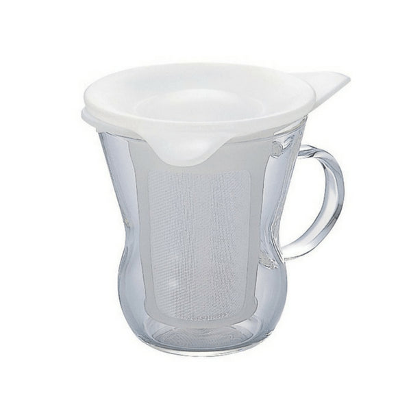 Hario Heat Resistant Glass Mug With Infuser 200Ml White