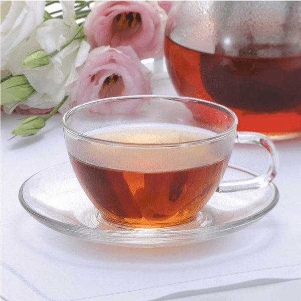 Hario Heat Resistant Glass Teacup & Saucer 230Ml