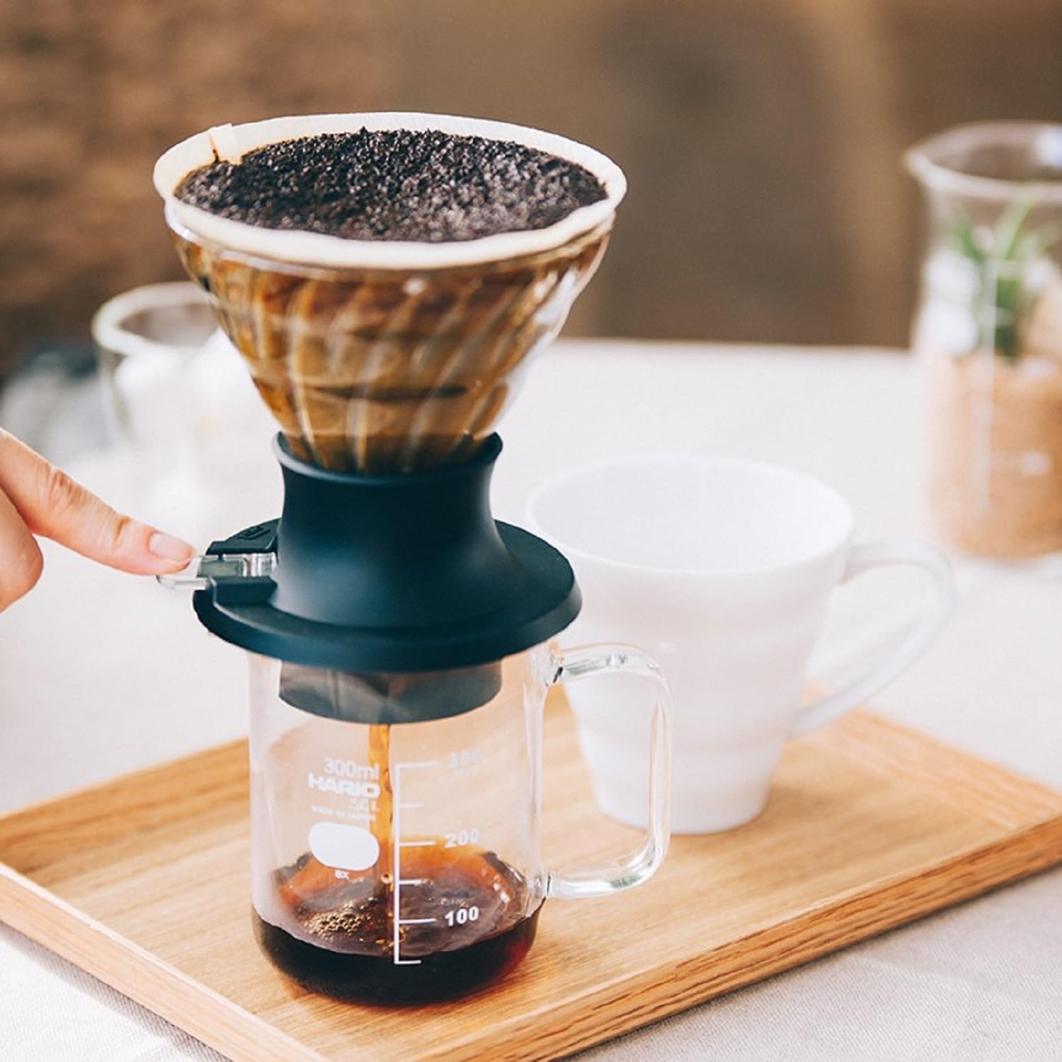 Hario SSD-5012-B Immersion Dripper 200ml Set Black - Japan Made