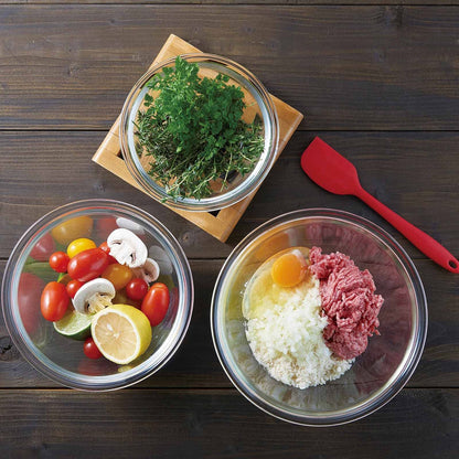 Hario Japan Heat Resistant Glass Bowl 1500Ml Buono Kitchen Mxp-150-Bk Clear