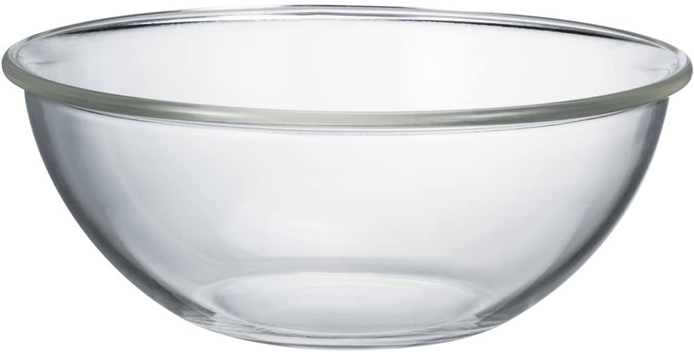 Hario Japan Heat Resistant Glass Shallow Bowl 2500Ml Buono Kitchen Mxpa-250-Bk Clear