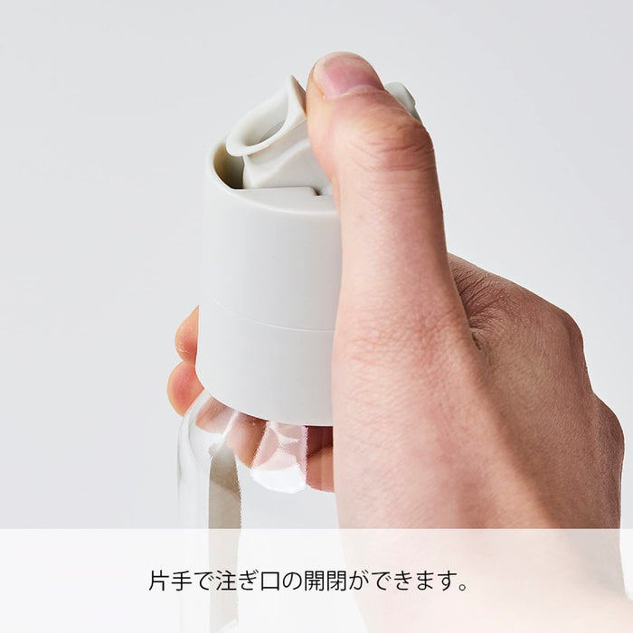 Hario One-Touch Dressing Bottle 120Ml Pale Gray Japan Odb-120-Pgr