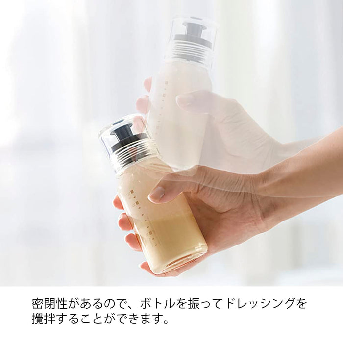 Hario Japan Shake Make Pour Store Dressing Bottle Slim 240Ml Black Dbs-240B Dishwasher Safe