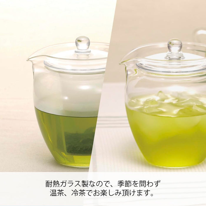Hario Teapot 700ml HeatRes Glass Chrn-4N