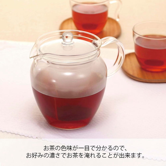 Hario Teapot 700ml HeatRes Glass Chrn-4N