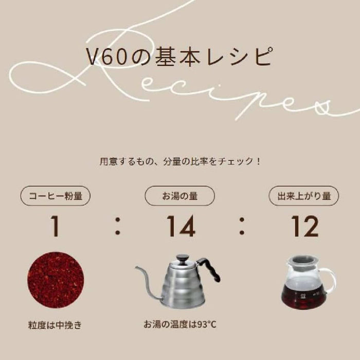 Hario V60 Coffee Dripper VDR-01-W 1-2 Cups