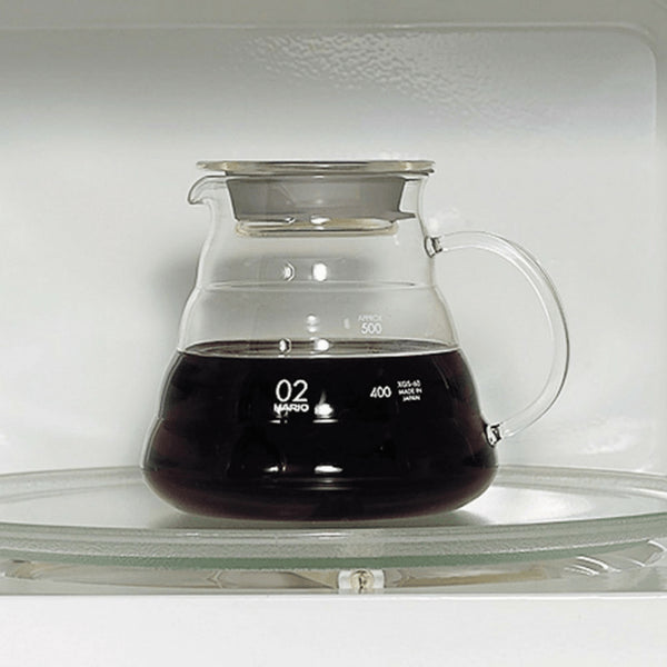 Hario V60 耐熱玻璃咖啡杯附玻璃蓋與把手 03 - XGS-80TB (800ml)