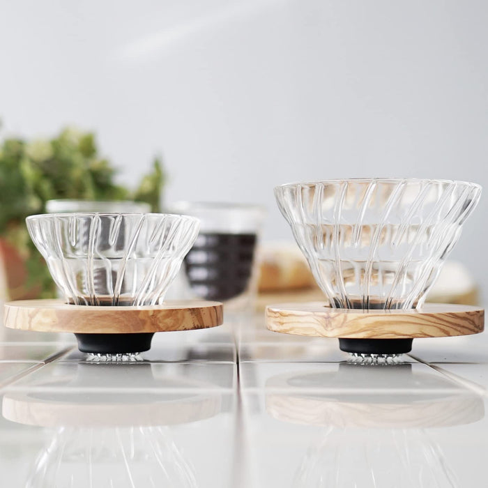Hario V60 Olive Wood Dripper 02 #VDGR-02-OV 1-4 Cups