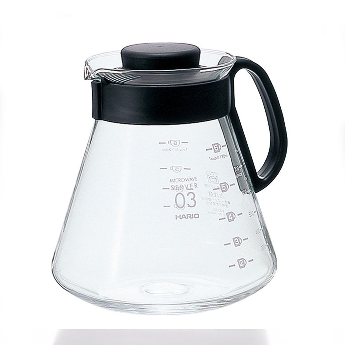 Hario V60 Range Server 800Ml Black Xvd-80B Made In Japan