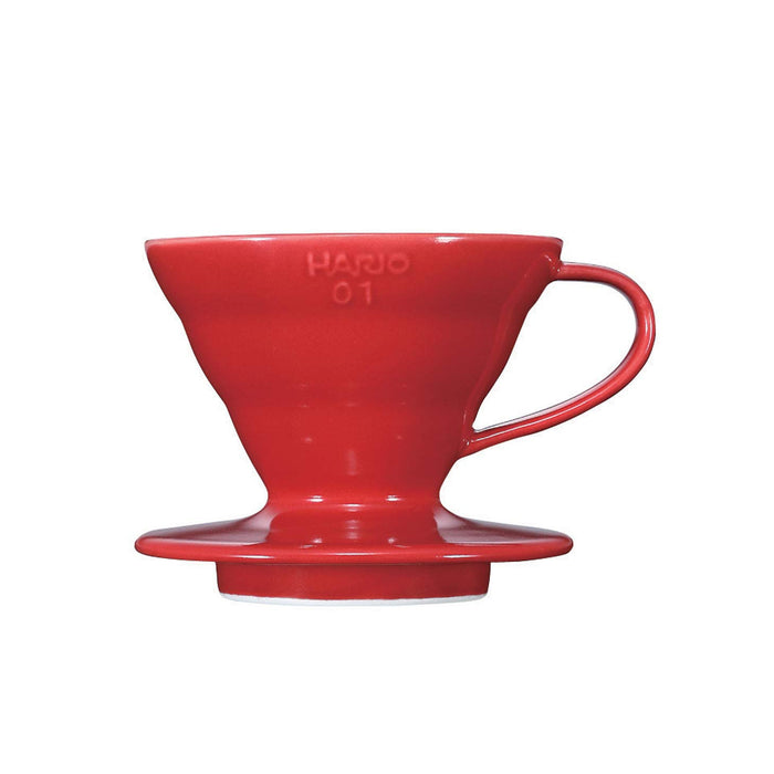 Hario V60 Ceramic Red Coffee Dripper 01 - Japan - For 1-2 Cups