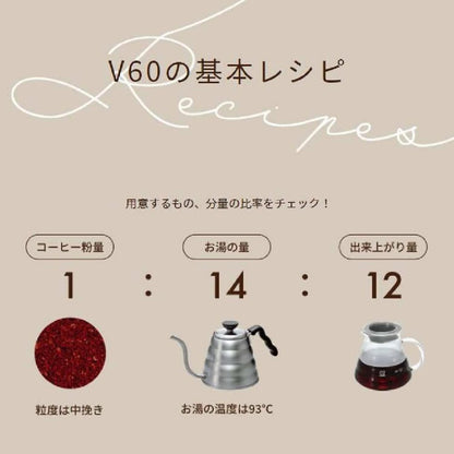 Hario V60 Dripper VDR-02-W White 1-4Cups Japan