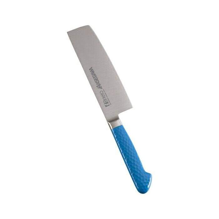 Hasegawa Stainless Steel Antibacterial Nakiri Knife Nakiri 180mm - Blue