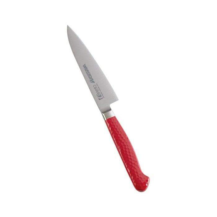 Hasegawa Stainless Steel Antibacterial Petty Knife Petty 120mm - Red