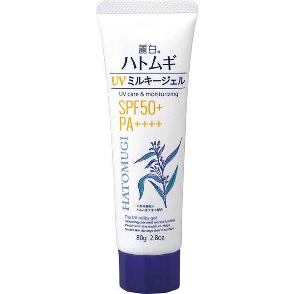 Hatomugi Sunscreen The UV Milky Gel SPF50 PA++++ 80g