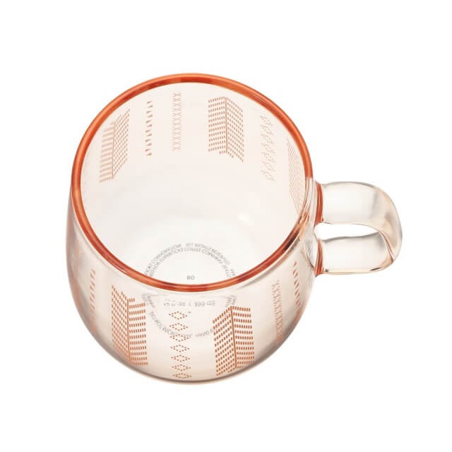 Heat resistant glass mug beige 355ml - Japanese Starbucks