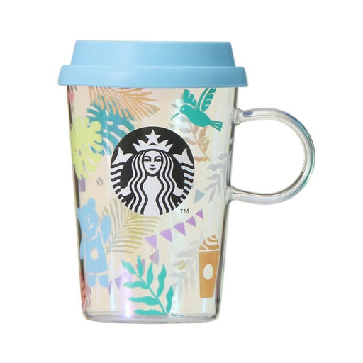 Heat resistant glass mug colorful summer 355ml - Japanese Starbucks