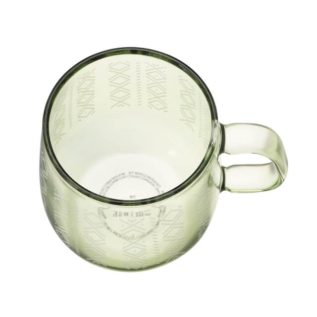 Heat resistant glass mug khaki 355ml - Japanese Starbucks