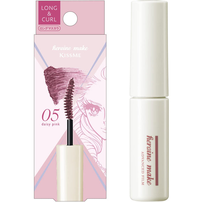 Kissme Heroine Make Long & Curl Daisy Pink Color Mascara Mini Portable Cosmetics 4.5G