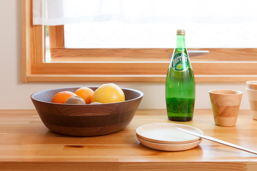 Hikiyose Wooden Dish Walnut - Large