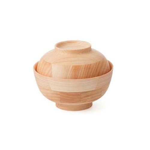 Hikiyose Wooden Soup Bowl With Lid Cypress
