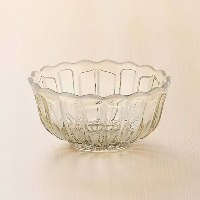 Hirota Glass Japan Yukinohana Soda-Lime Glass Shallow Bowl