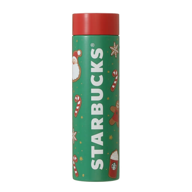 Holiday 2021 Stainless Steel Bottle Green 350ml - Japanese Starbucks