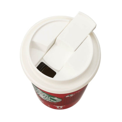 Starbucks Holiday 2021 Tumbler Stainless Steel Togo Cup Joyful Friends 355ml - Japanese Starbucks