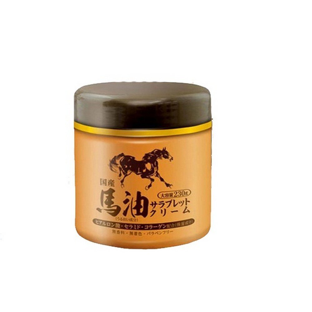 Happy Bath Horse Oil Thoroughbred Cream Jar Type 230g - Japanese
