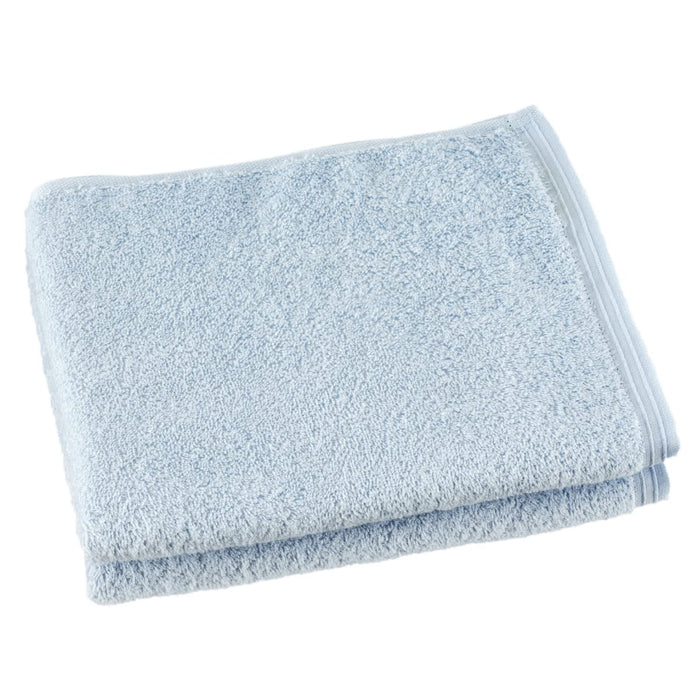Hotman 1 Sec Hair Towel Set Of 2 Instantly Absorbs Water Japan Quality Cotton 6 Colors (Light Blue)
