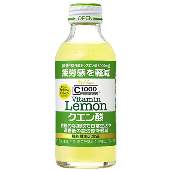 House Wellness Japan Foods C1000 Vitamin Lemon Citric Acid 140Ml Bottle X 30 Pieces