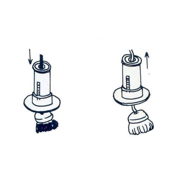 Ichibishi Japan Stainless Steel Takoyaki Basting Mop Oil Dispenser W/ Removable Cotton Head Replacement