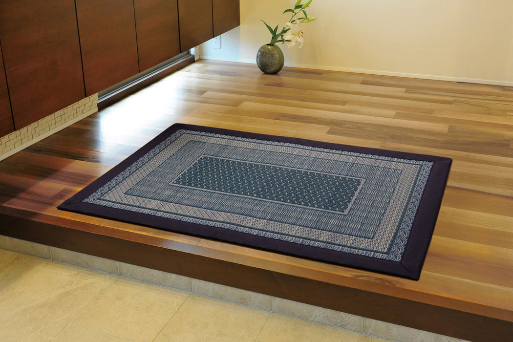 Ikehiko Corporation F-Rank Navy Entrance Mat 60X120Cm - Made In Japan