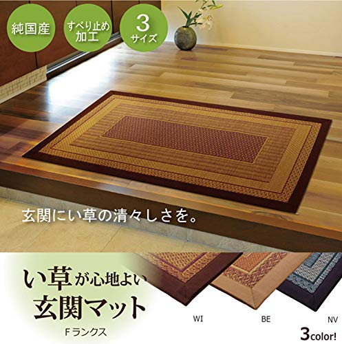 Ikehiko Corporation F-Rank Navy Entrance Mat 60X120Cm - Made In Japan