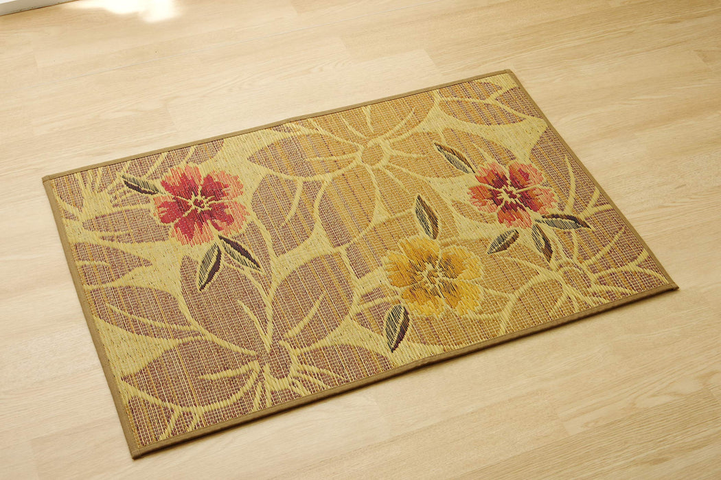 Ikehiko Corporation Igusa Entrance Mat 60X90Cm Beige Urethane Back Made In Japan #8817660