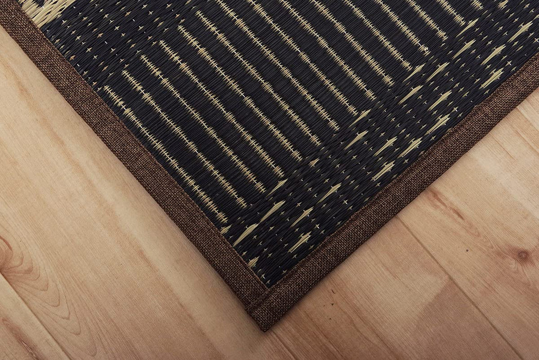 Ikehiko Corporation 日本 Igusa 地毯垫 Gabe Fx Sara 抗菌除臭棕色 60X180Cm #8482059
