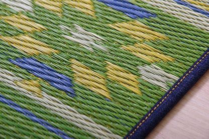 Ikehiko Corporation Japan Igusa Tatami Yoga Mat Earth Green 60X180Cm #8236800