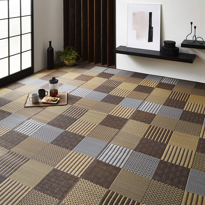 Ikehiko Corporation Rush Rug 地毯日本刺子绣 191X300Cm 棕色 #1706940