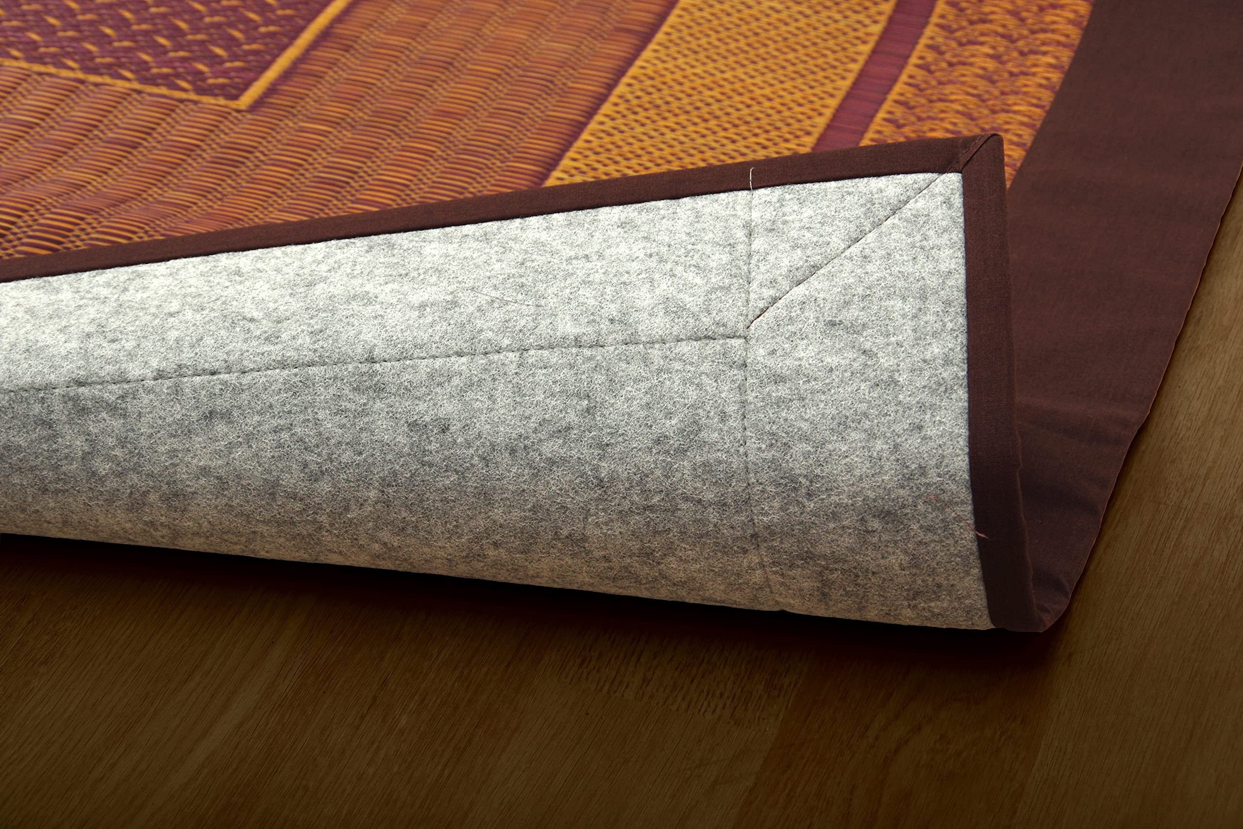 Ikehiko Corporation Rush Rug Carpet From Japan 95X150Cm Dx Rank Total Color Wine