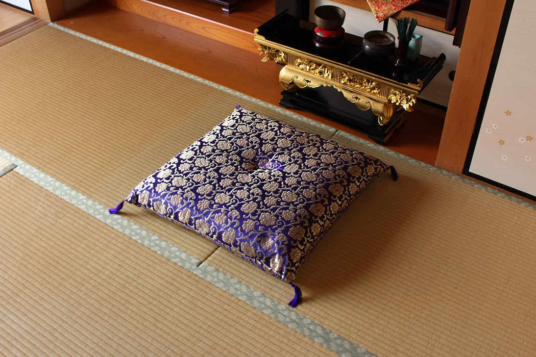 Ikehiko Corporation Japanese Buddhist Altar Sanzenin Reversible Gozenzabuton 68X70Cm #3118719