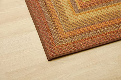 Ikehiko Japan Igusa Entrance Mat 70X120Cm F Gradation Beige #8819870