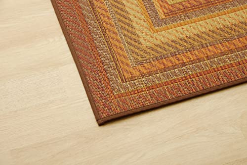 Ikehiko Japan Igusa Entrance Mat 70X120Cm F Gradation Beige #8819870