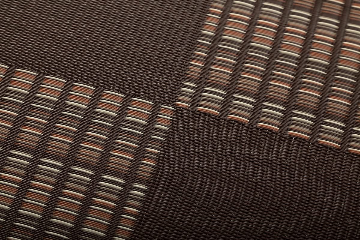 Ikehiko Corp Japan Rug Carpet Weed Edoma 2 Tatami Mats 174X174Cm Brown Washable #2117002