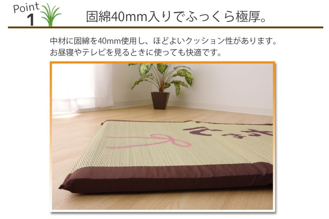 Ikehiko Rush Mat From Japan - Sleeping Mat For Grandma'S Place - Free Mat - Ikehiko Corporation